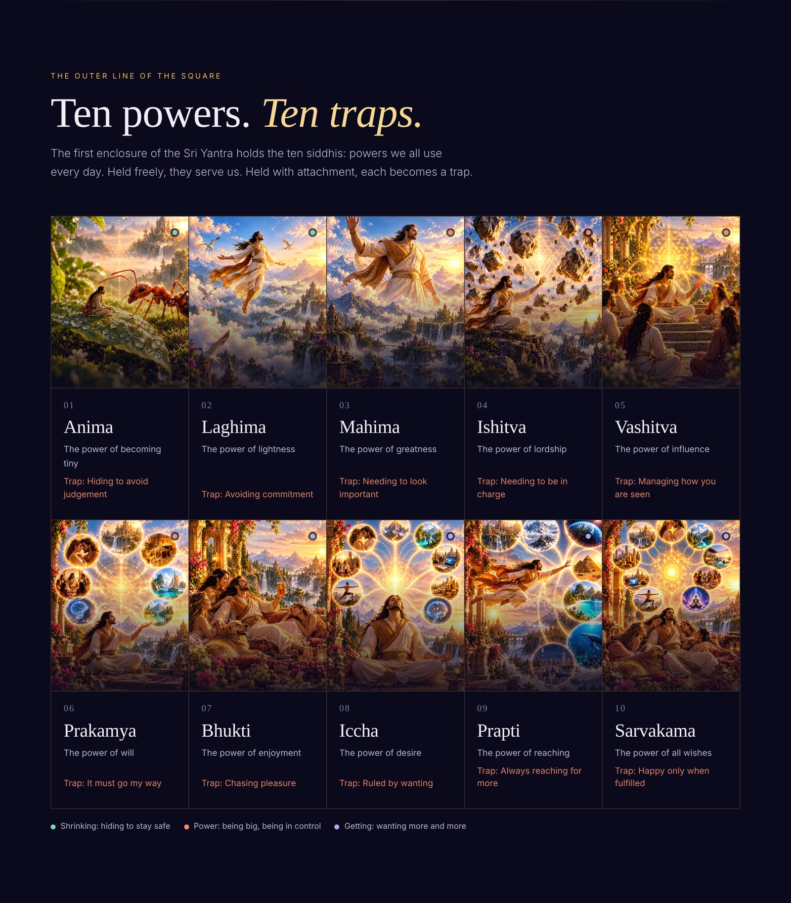 The ten powers and the trap each one becomes